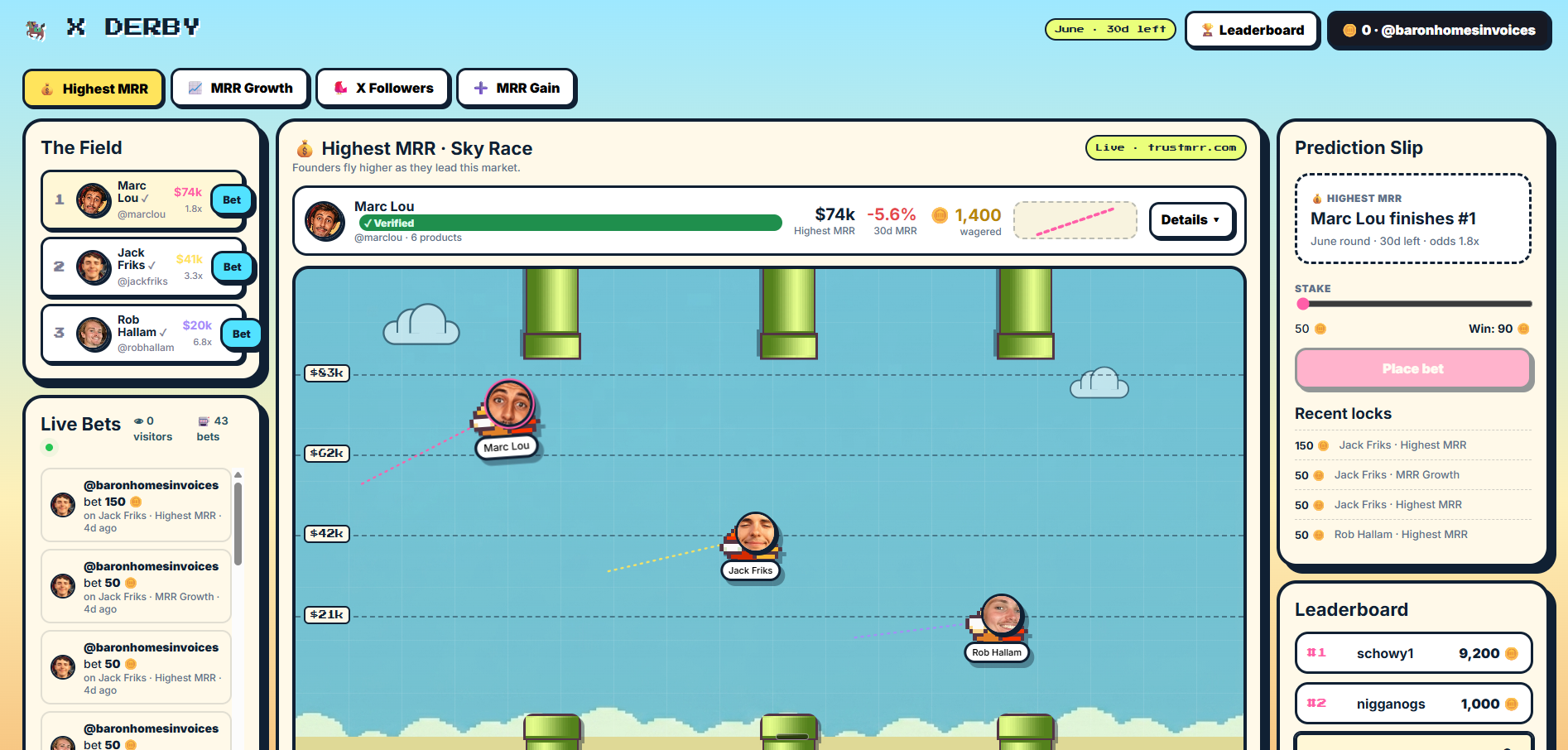 X Derby screenshot